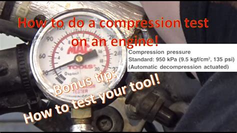 drz400 compression test|How to do a compression test. BONUS TIP: How to test the tool!.